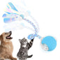 Interactive Cat Toys Ball for Indoor Cats, Cat&Dog Toy，Agile Moving Cat Ball with ElasticMesh Tail,Interactive Cat Toy Ball，Fun Gifts for Cats and Dogs