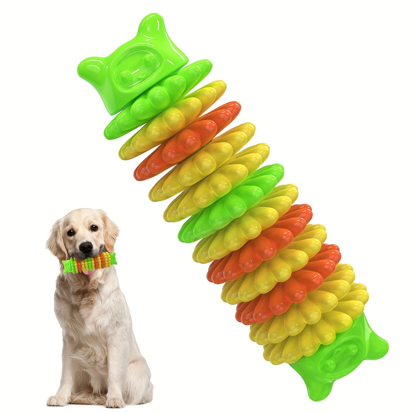 2 pieces of chew toys specially designed for dogs that like to chew. Suitable for large, medium and small-sized dogs. Rubber-made durable dog teething toys (not available on Walmart platform)