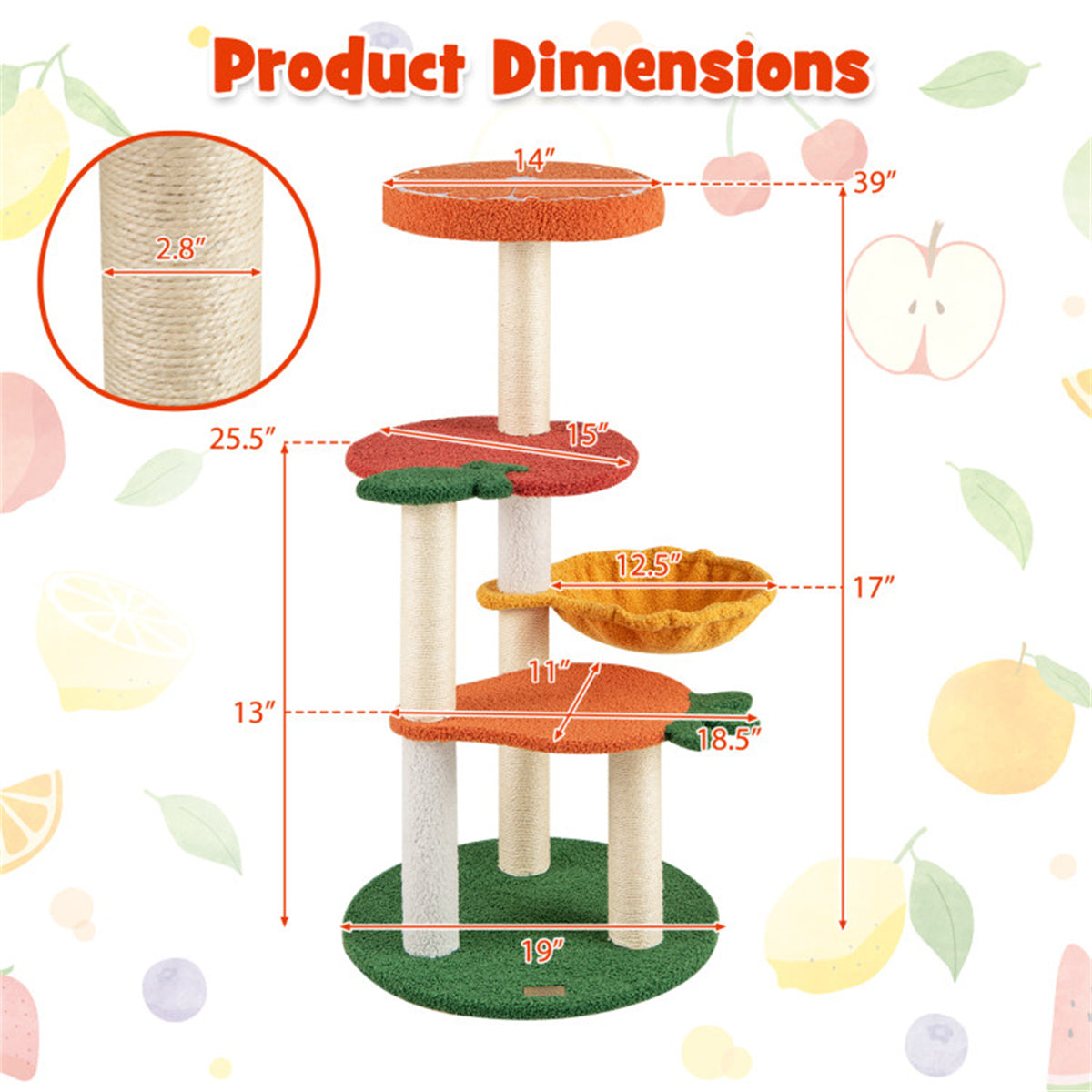 Cat Tree Pet Activity Center Cat Apartment