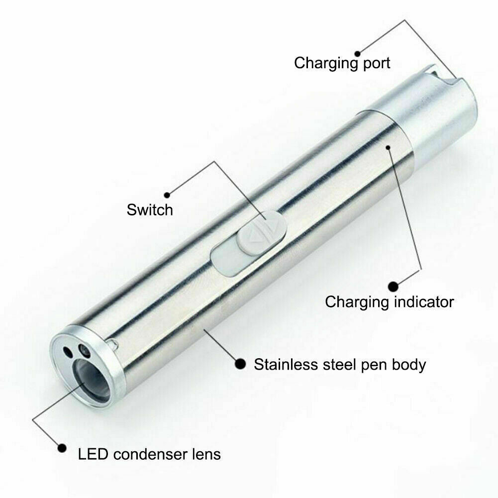 3 in1 1mw USB Rechargeable Pet Toy Pen Flashlight Red laser Beam UV Light 3-Modes Lamp(Logistics only For USPS.TK/TMEU only For self-pickup)(Platform policies vary; relevant qualifications are attached via link, please do not list products without require