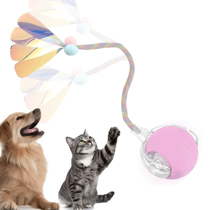 Interactive Cat Toys Ball for Indoor Cats, Cat&Dog Toy，Agile Moving Cat Ball with ElasticMesh Tail,Interactive Cat Toy Ball，Fun Gifts for Cats and Dogs
