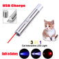 3 in1 1mw USB Rechargeable Pet Toy Pen Flashlight Red laser Beam UV Light 3-Modes Lamp(Logistics only For USPS.TK/TMEU only For self-pickup)(Platform policies vary; relevant qualifications are attached via link, please do not list products without require